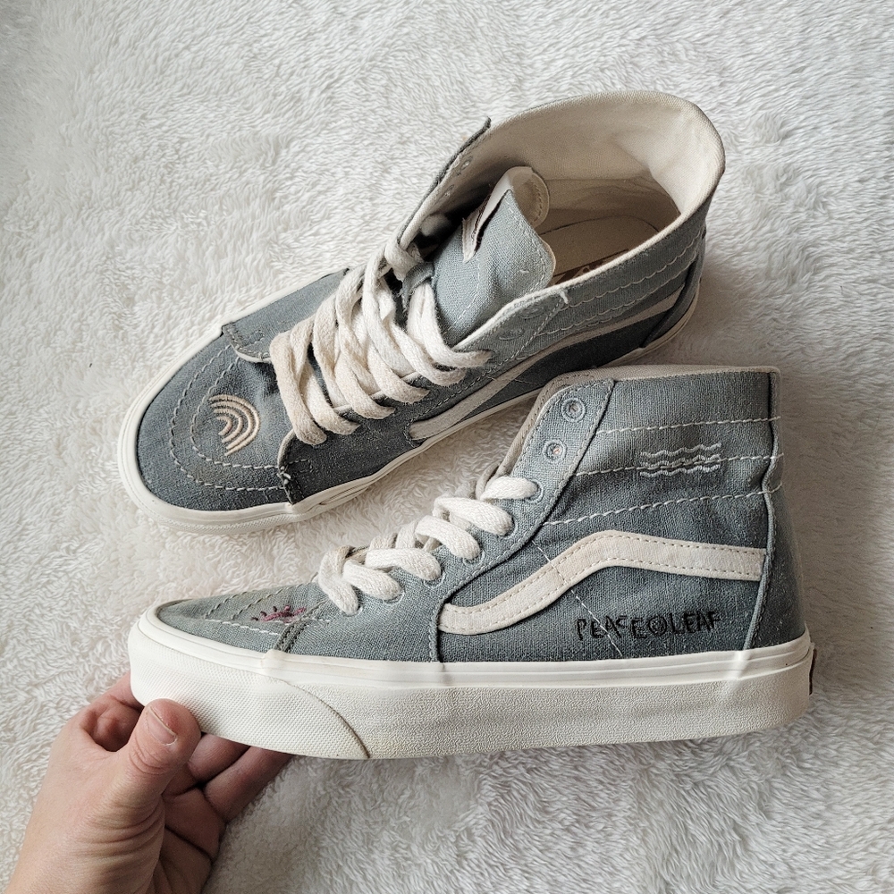 Vans Sk8-Hi Tapered Eco Theory Blue Shoes Size W7.5